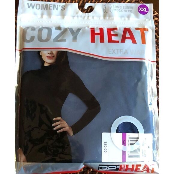 32 DEGREES - 😍HP😍 NWT L Sz XXL Long Sleeve MockNeck Heat Extra Warm Base Layer - Picture 2 of 15